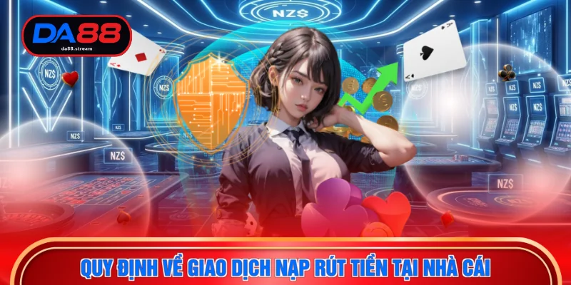 Điều Khoản Sử Dụng DA88 - Quy Định Cần Biết Năm 2026 3 Quy định về giao dịch nạp rút tiền tại nhà cái